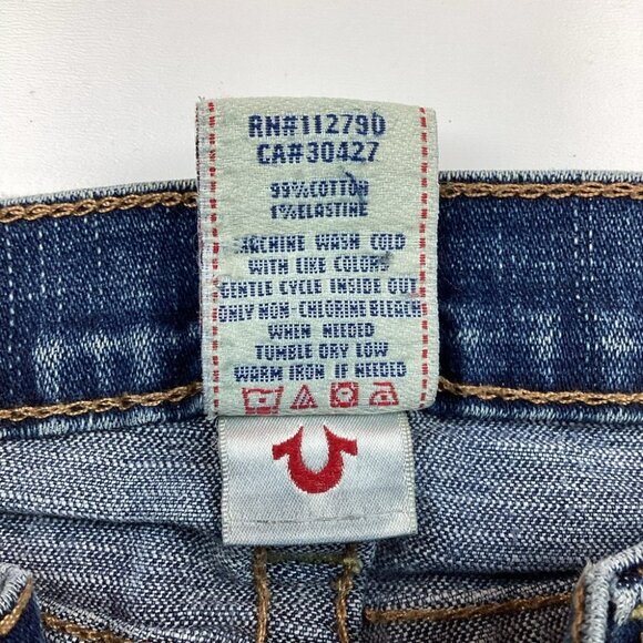 True Religion Girls Stella Skinny Jeans Medium Wash Cute Pockets 10 - Picture 8 of 9